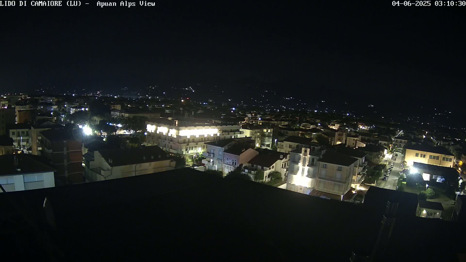 Apuan Alps Live Cam from Lido di Camaiore - Lucca, Italy