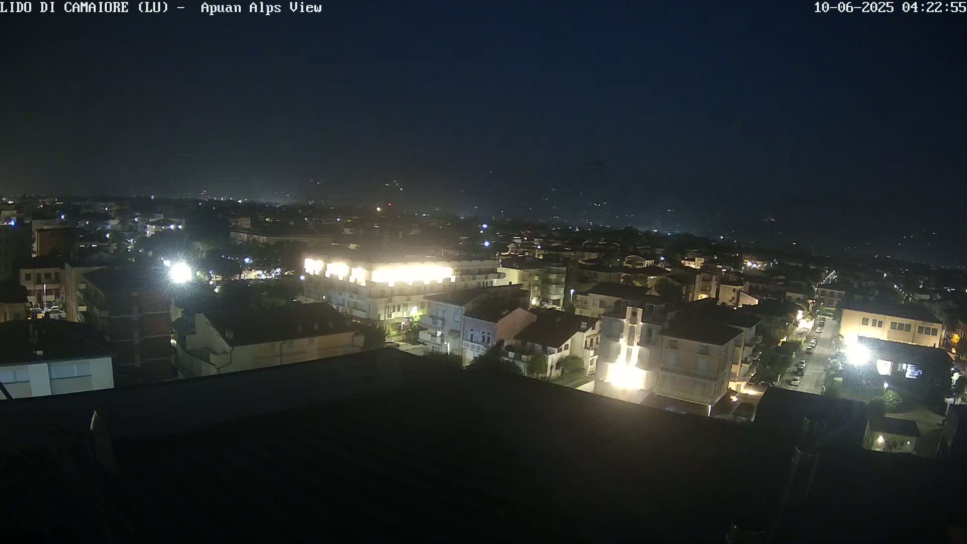 Apuan Alps Live Cam from Lido di Camaiore - Lucca, Italy