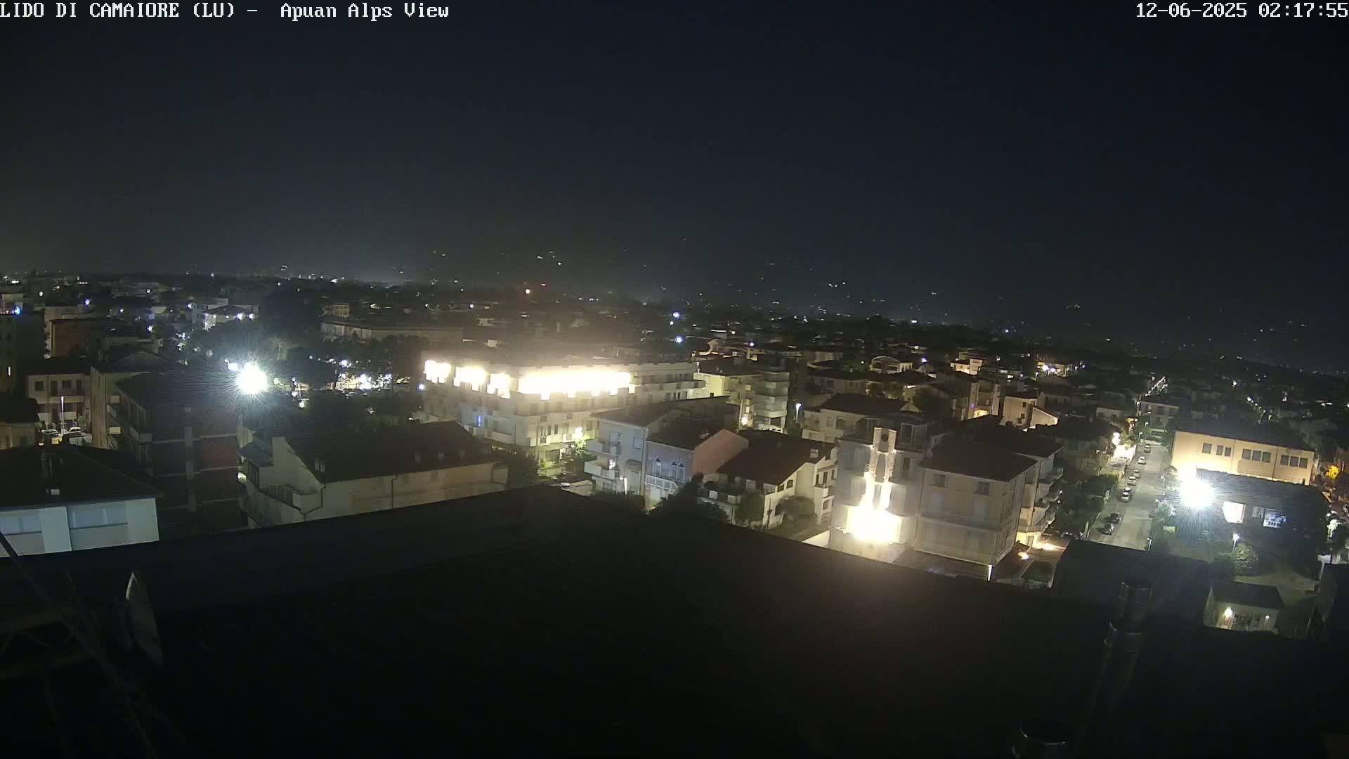 Apuan Alps Live Cam from Lido di Camaiore - Lucca, Italy