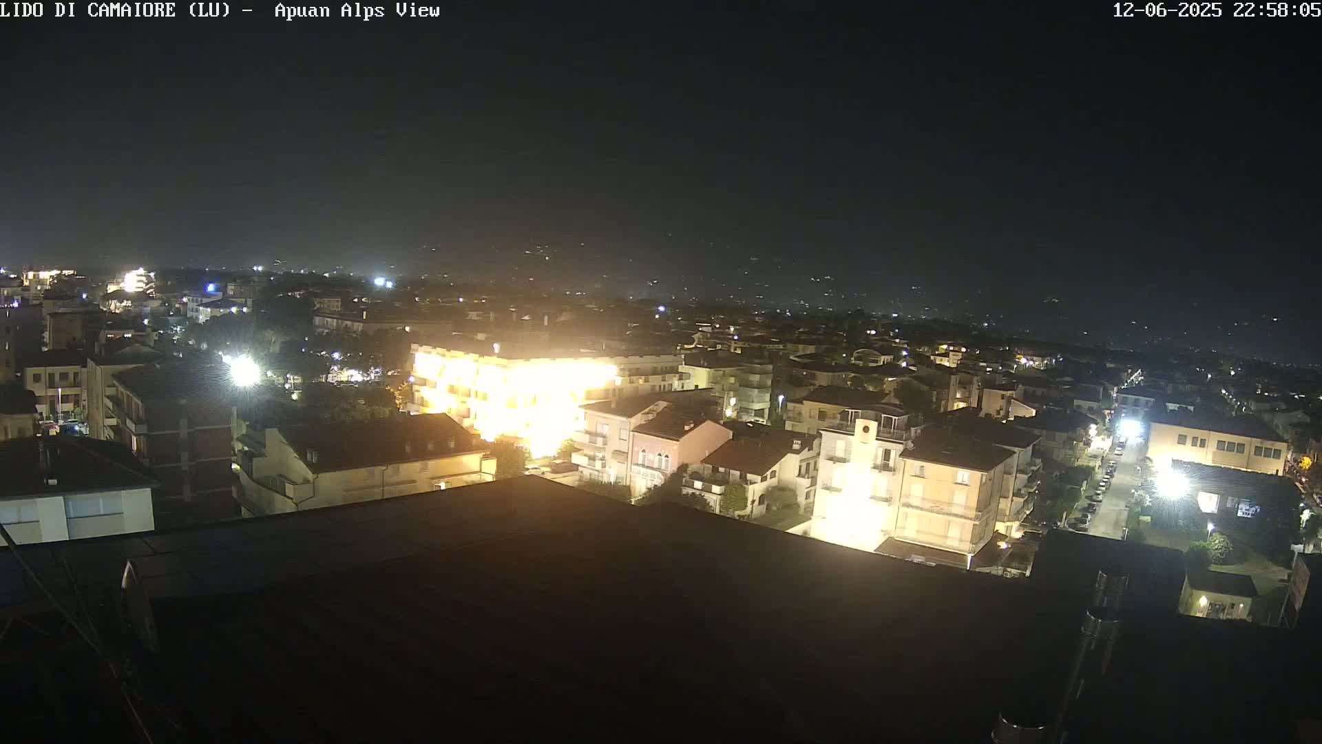 Apuan Alps Live Cam from Lido di Camaiore - Lucca, Italy