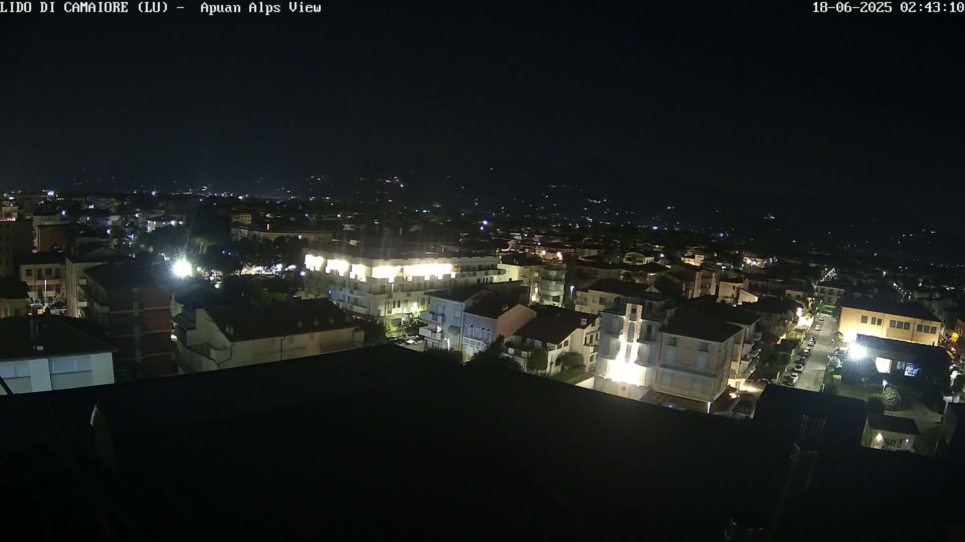 Apuan Alps Live Cam from Lido di Camaiore - Lucca, Italy