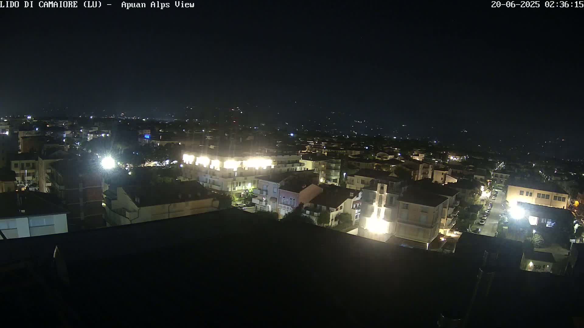 Apuan Alps Live Cam from Lido di Camaiore - Lucca, Italy