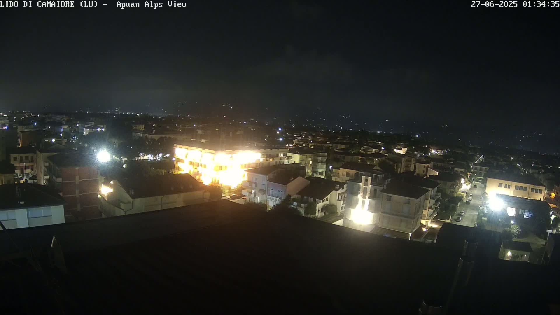 Apuan Alps Live Cam from Lido di Camaiore - Lucca, Italy