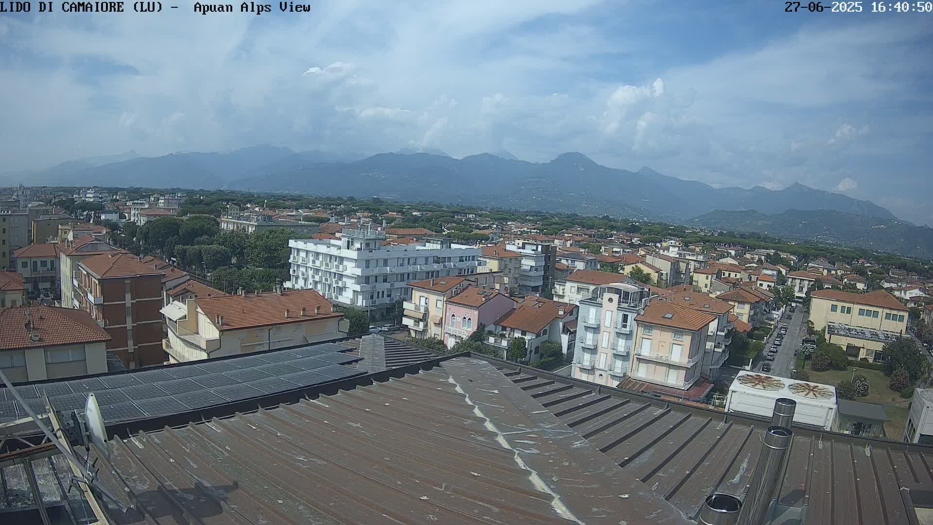 Apuan Alps Live Cam from Lido di Camaiore - Lucca, Italy
