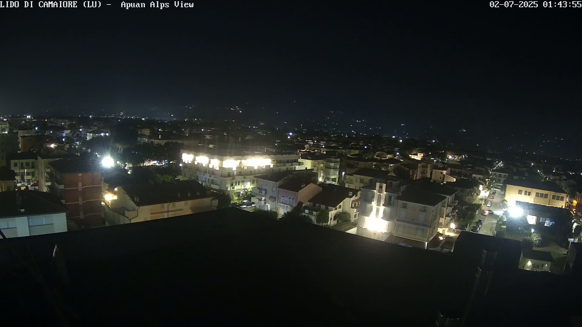 Apuan Alps Live Cam from Lido di Camaiore - Lucca, Italy