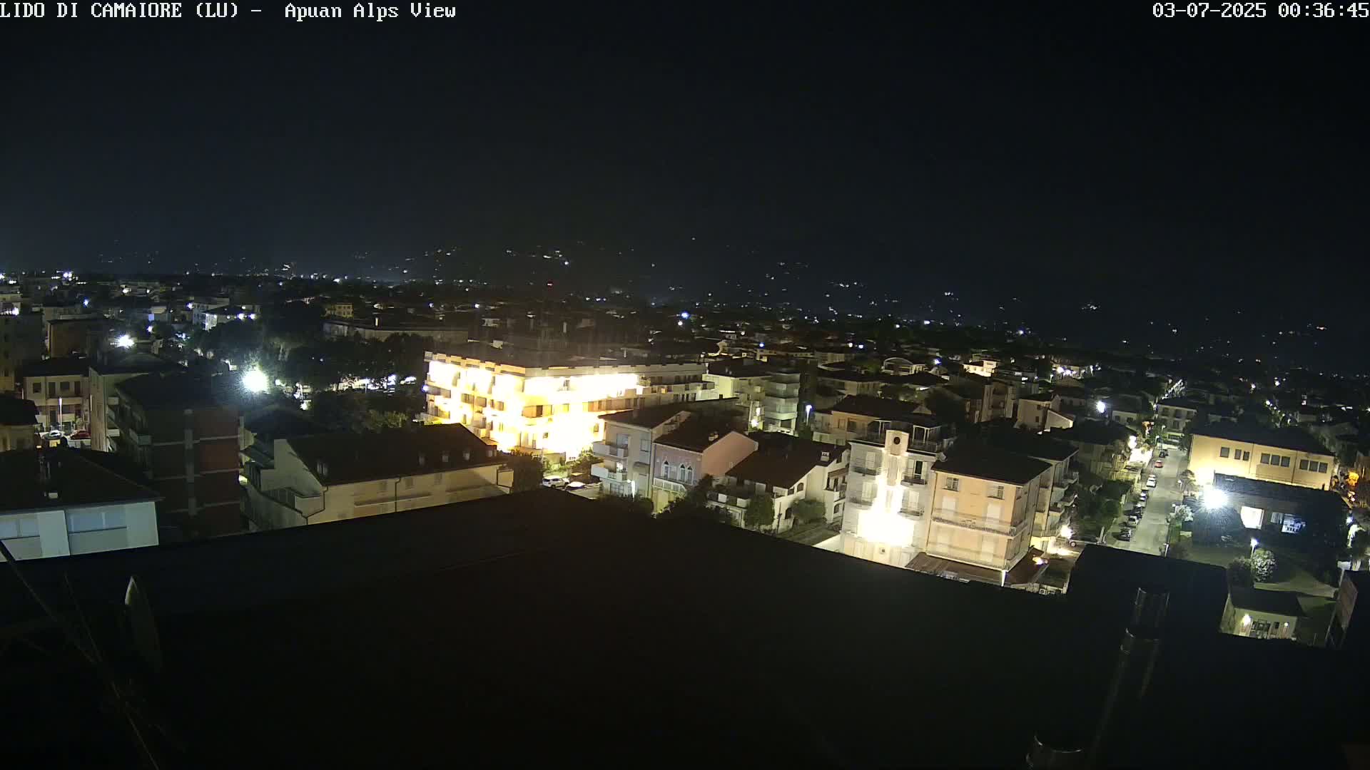 Apuan Alps Live Cam from Lido di Camaiore - Lucca, Italy