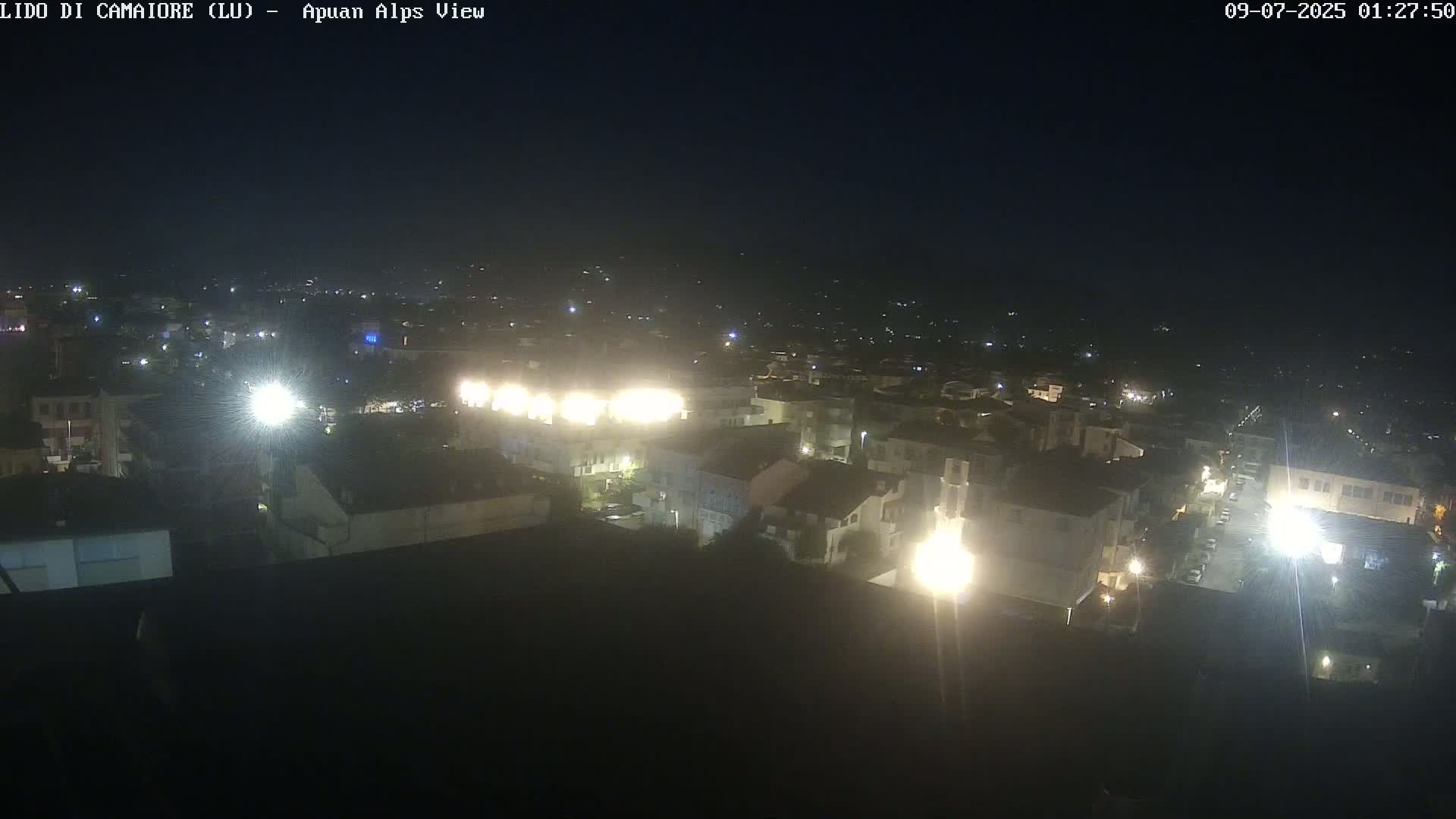 Apuan Alps Live Cam from Lido di Camaiore - Lucca, Italy