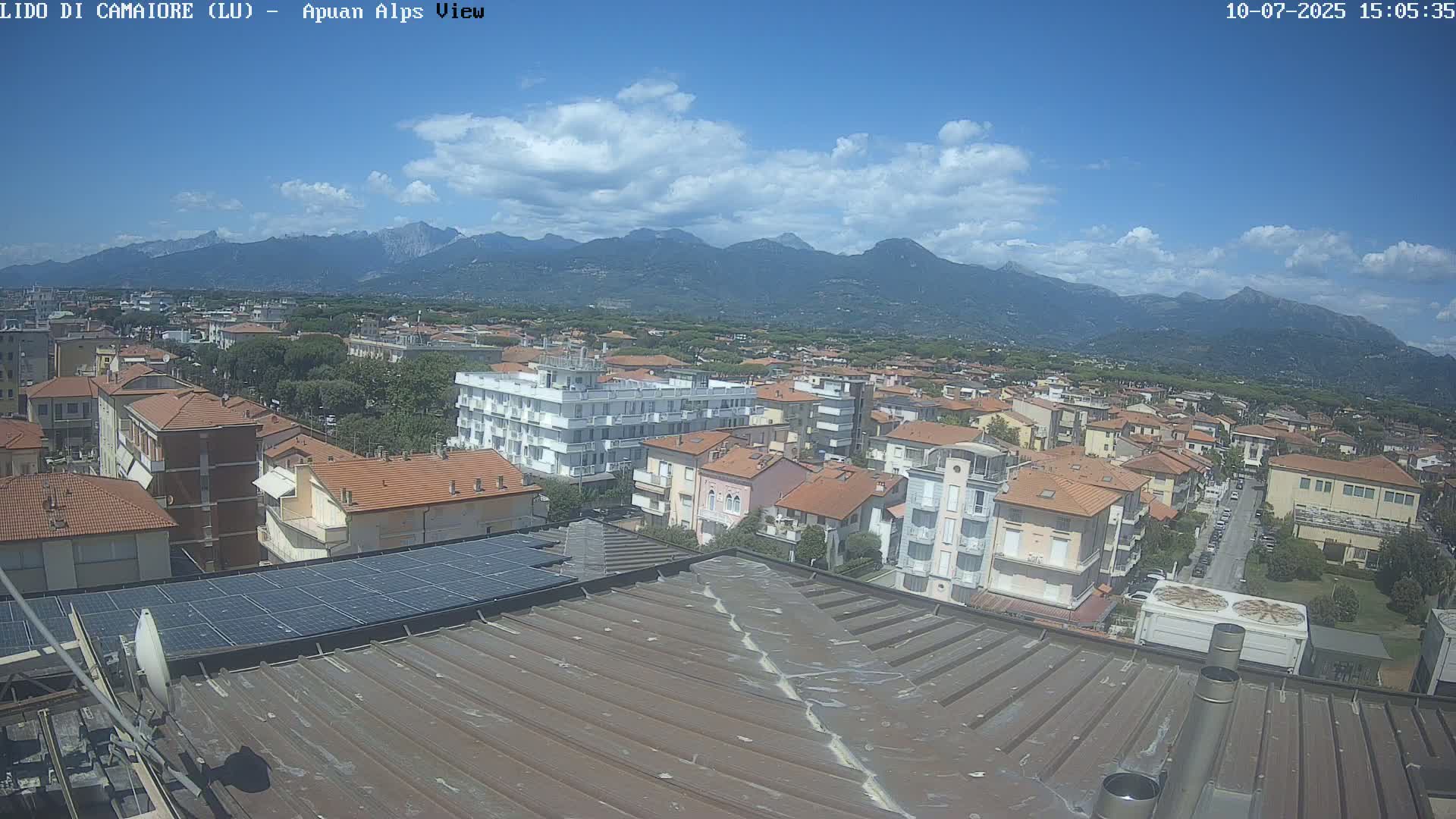 Apuan Alps Live Cam from Lido di Camaiore - Lucca, Italy