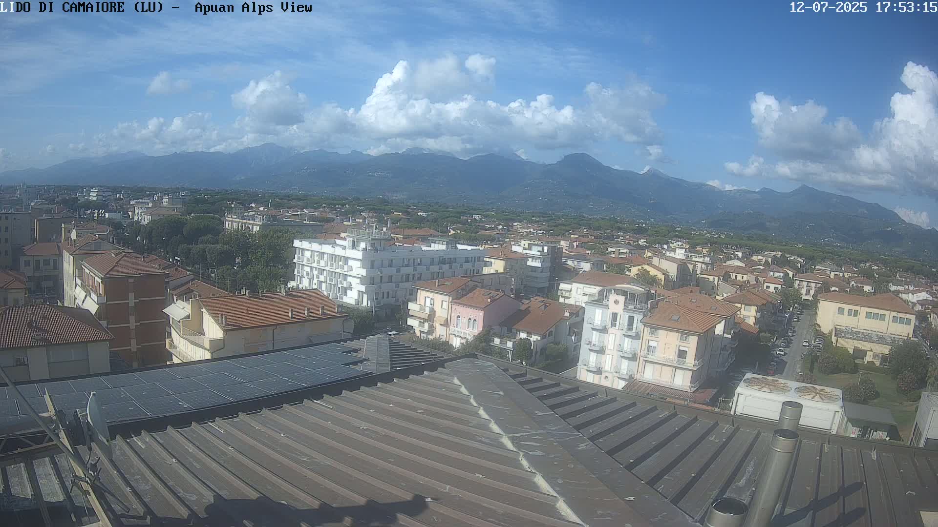 Apuan Alps Live Cam from Lido di Camaiore - Lucca, Italy
