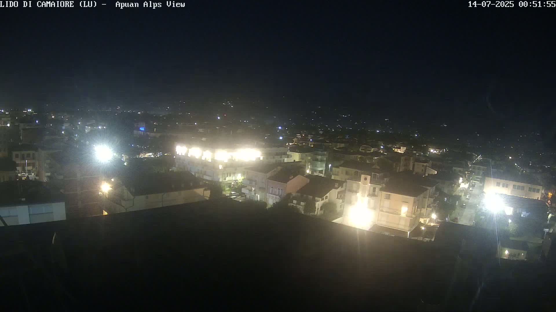 Apuan Alps Live Cam from Lido di Camaiore - Lucca, Italy