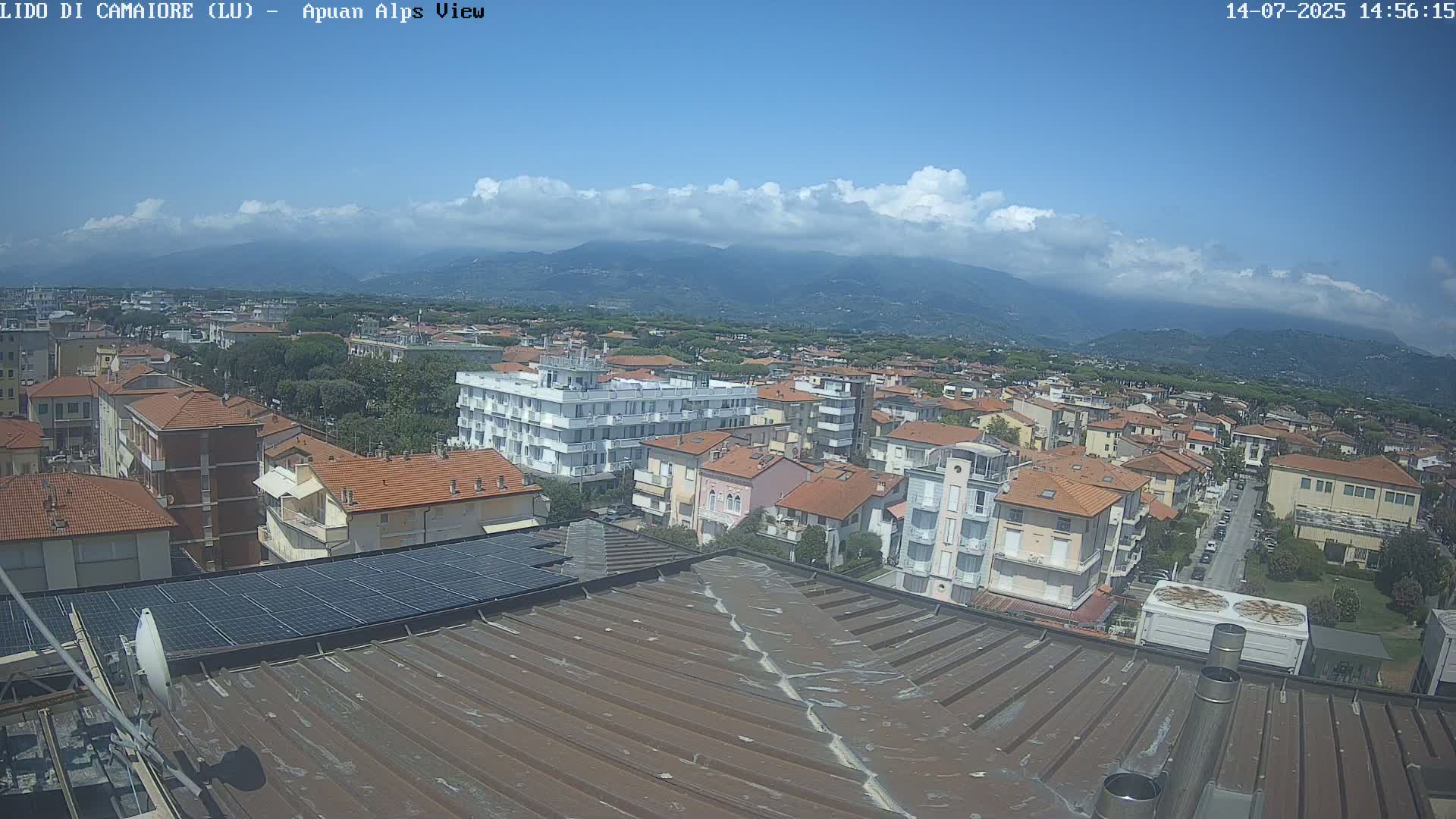 Apuan Alps Live Cam from Lido di Camaiore - Lucca, Italy