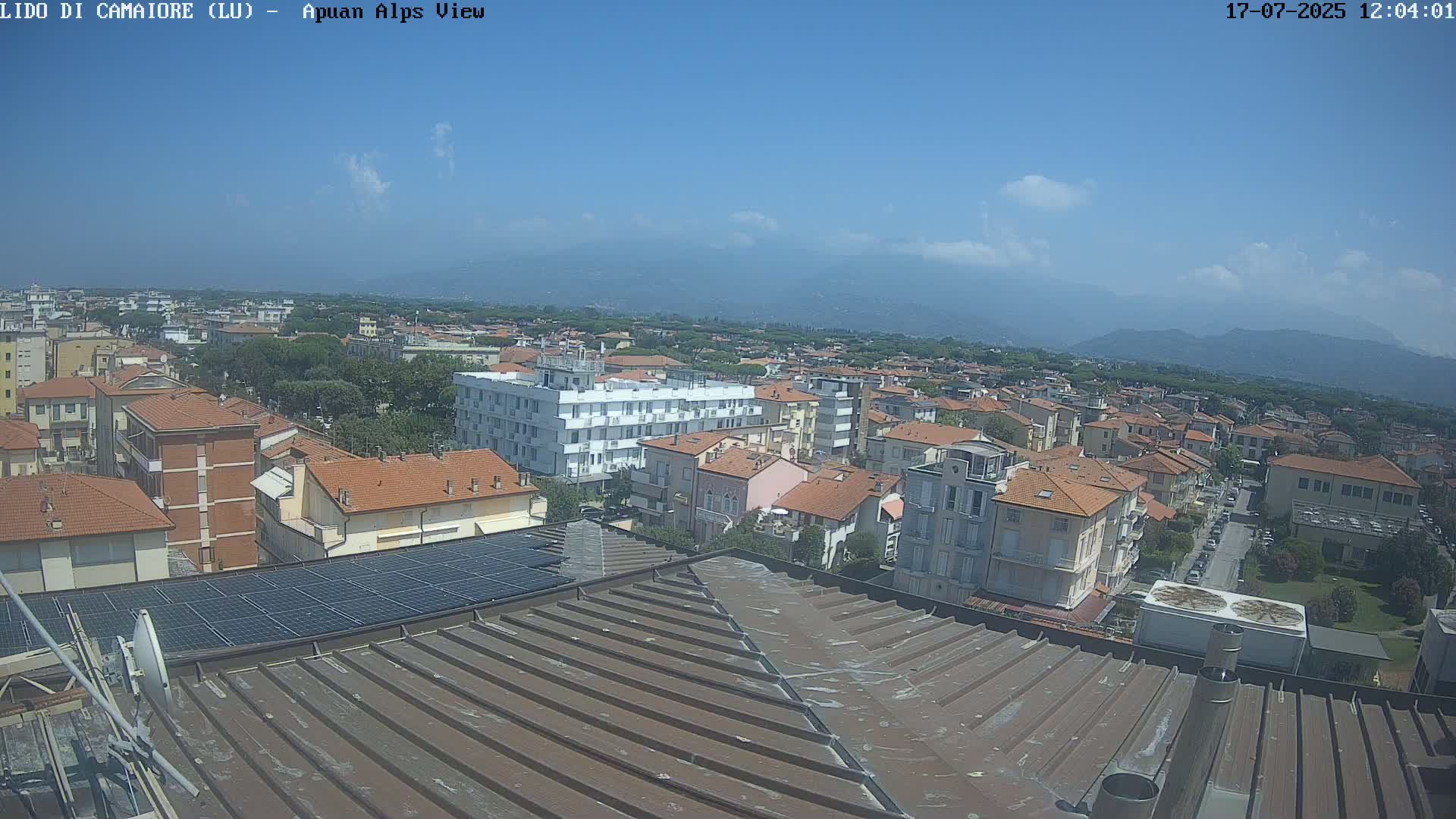 Apuan Alps Live Cam from Lido di Camaiore - Lucca, Italy