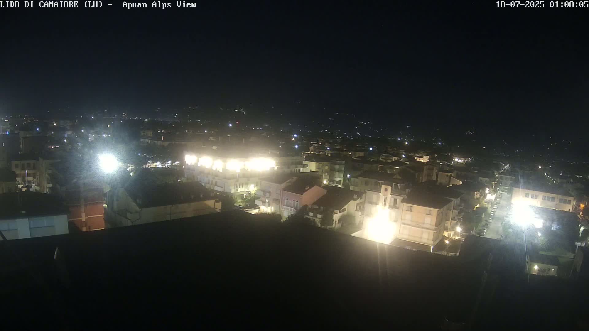 Apuan Alps Live Cam from Lido di Camaiore - Lucca, Italy