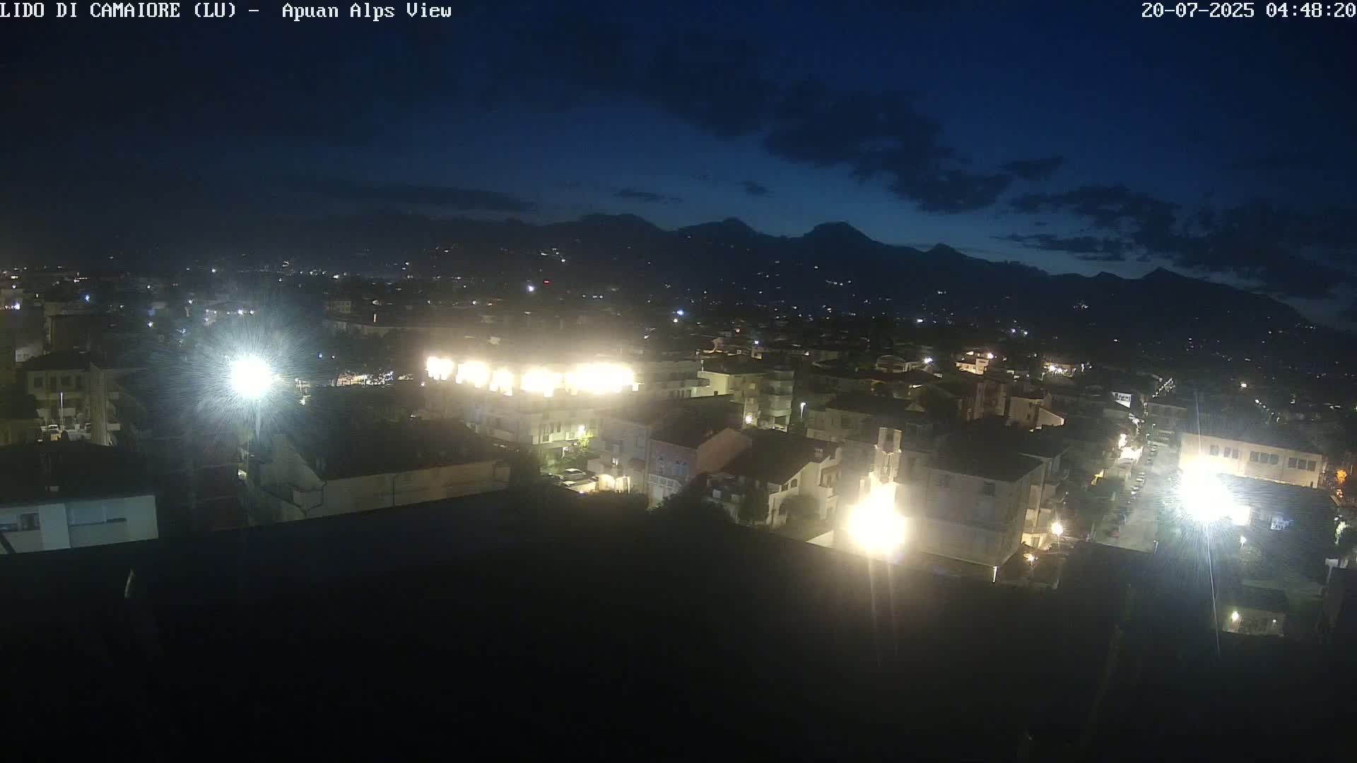 Apuan Alps Live Cam from Lido di Camaiore - Lucca, Italy