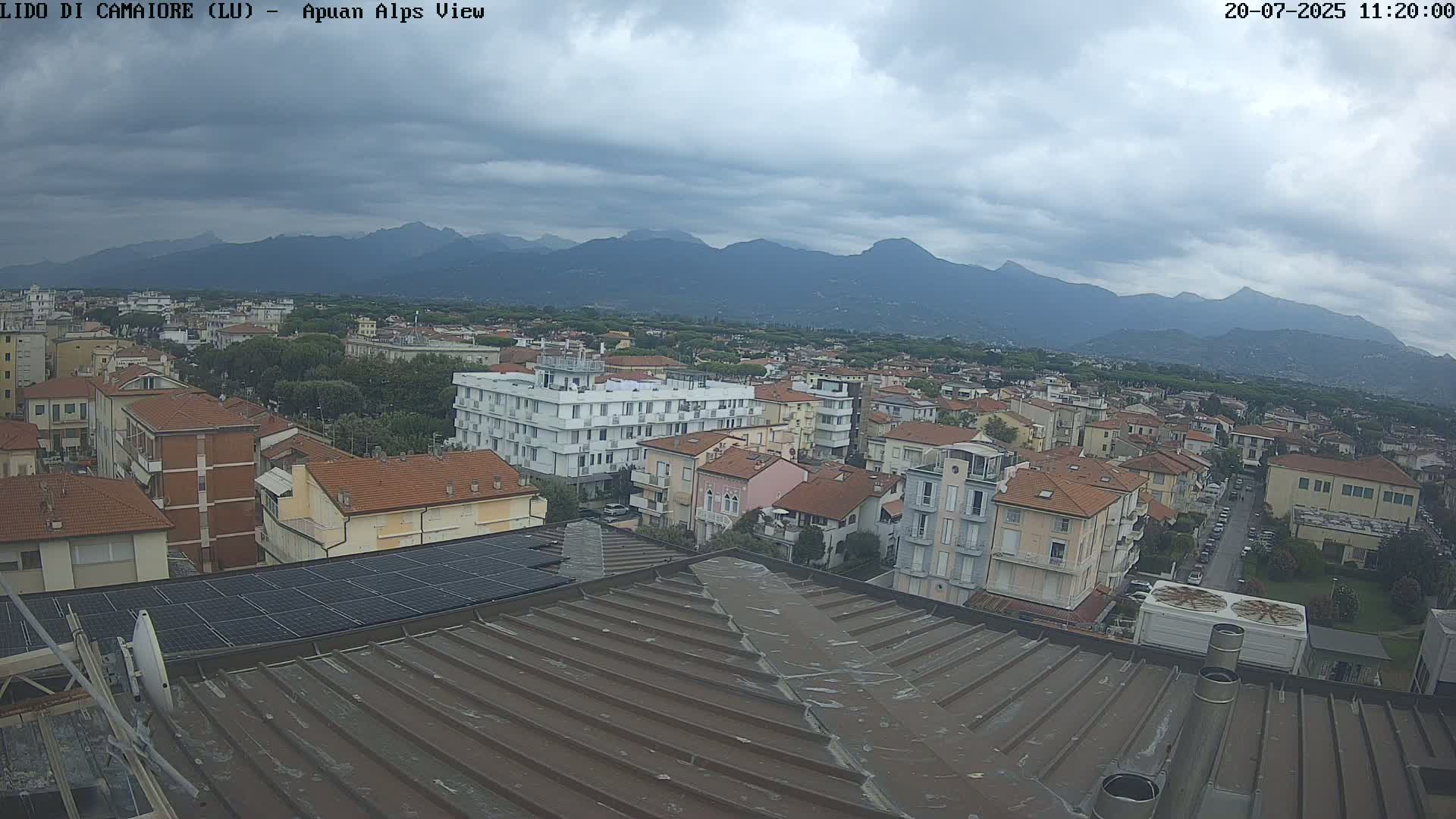 Apuan Alps Live Cam from Lido di Camaiore - Lucca, Italy
