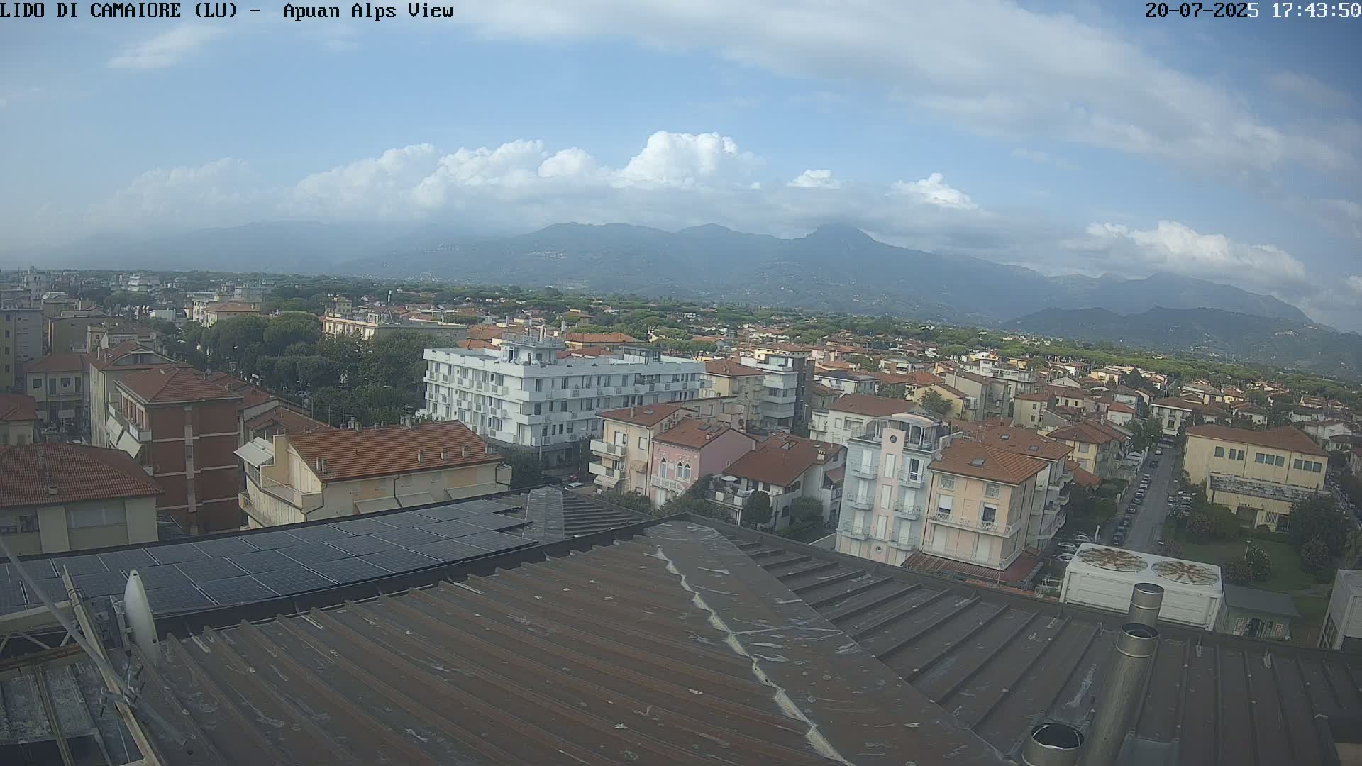 Apuan Alps Live Cam from Lido di Camaiore - Lucca, Italy