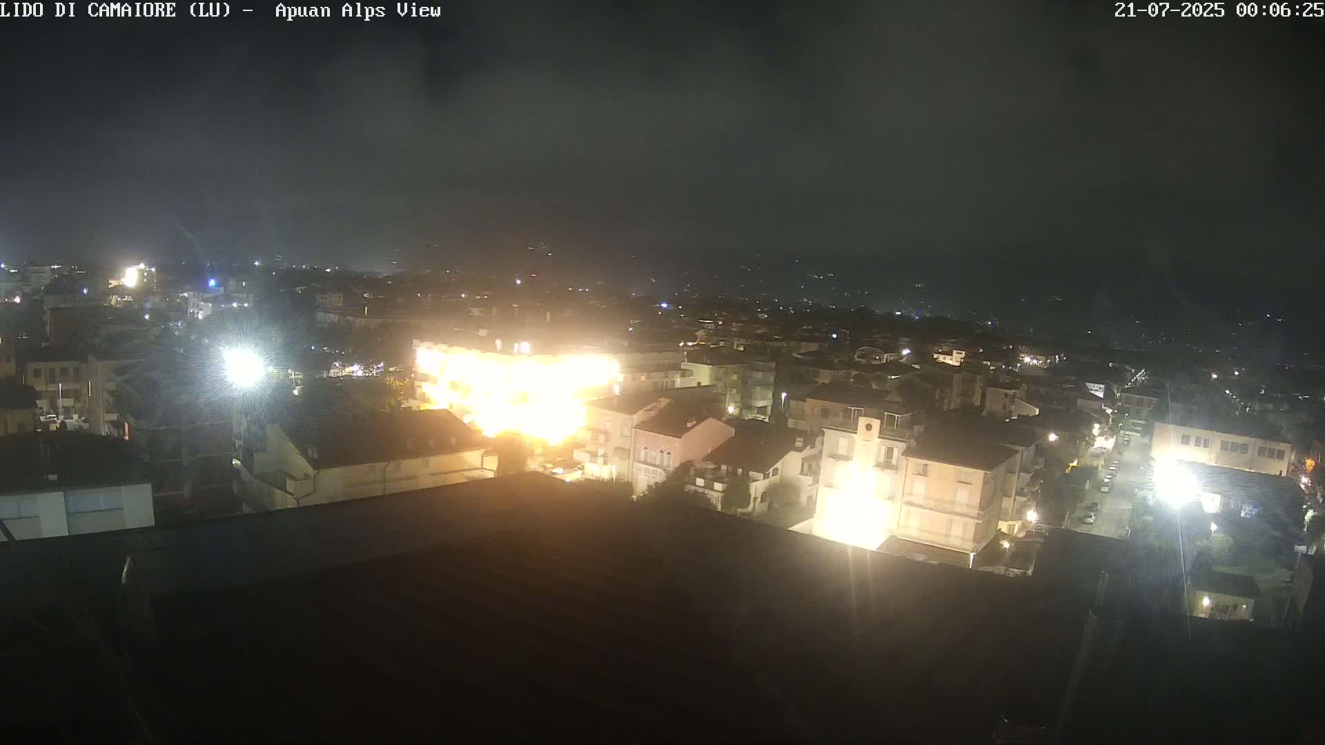 Apuan Alps Live Cam from Lido di Camaiore - Lucca, Italy
