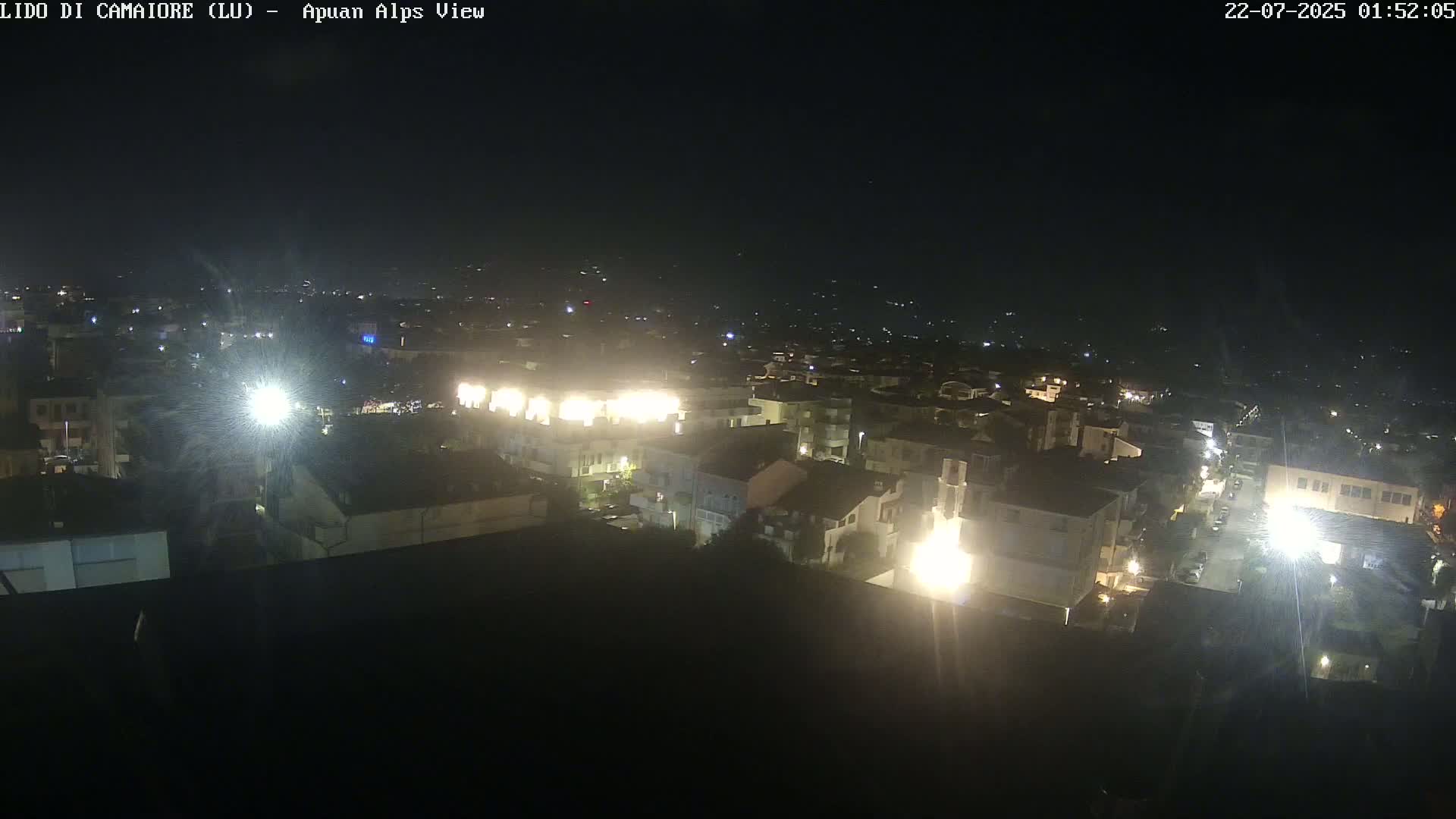 Apuan Alps Live Cam from Lido di Camaiore - Lucca, Italy