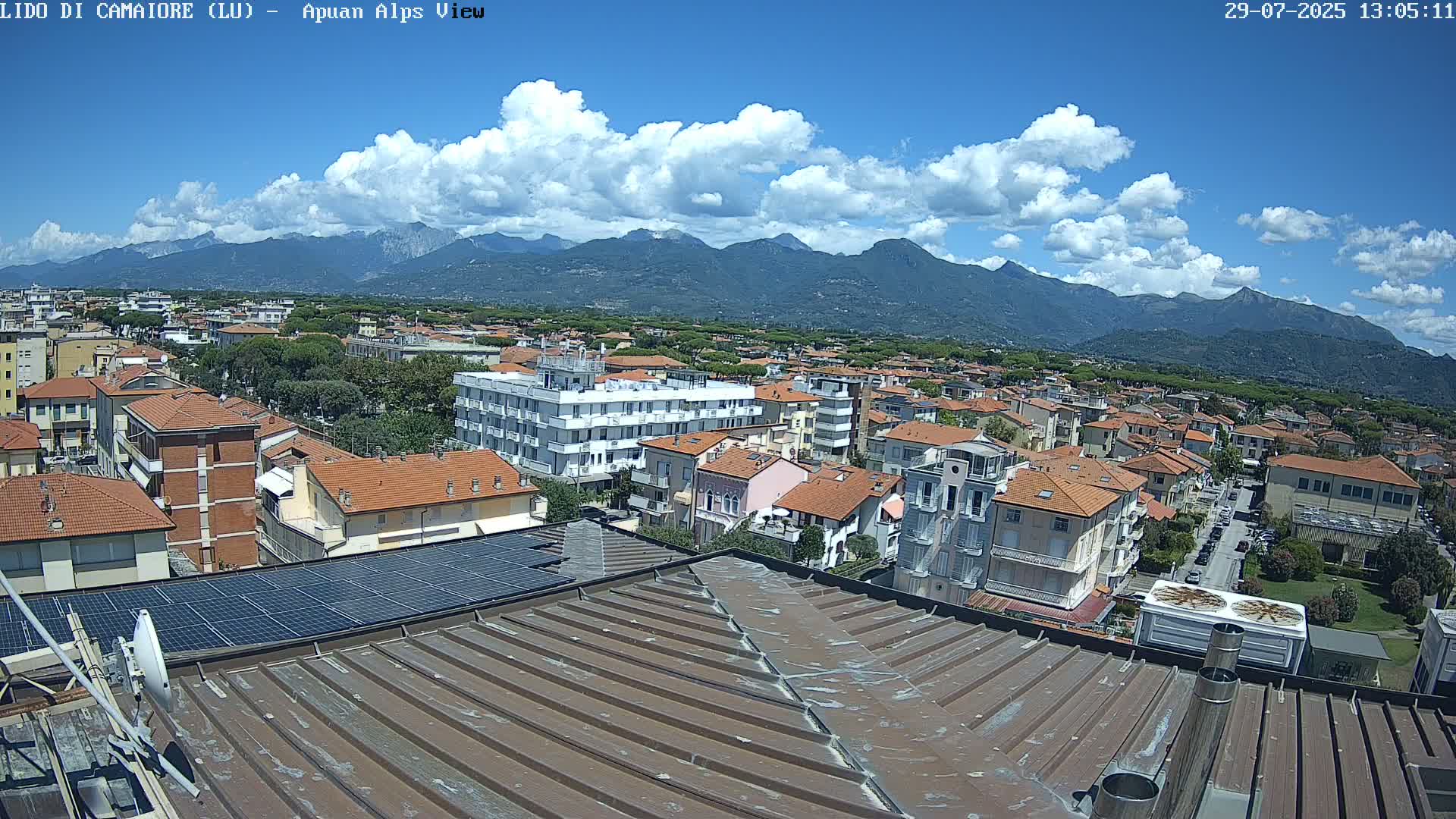 Apuan Alps Live Cam from Lido di Camaiore - Lucca, Italy