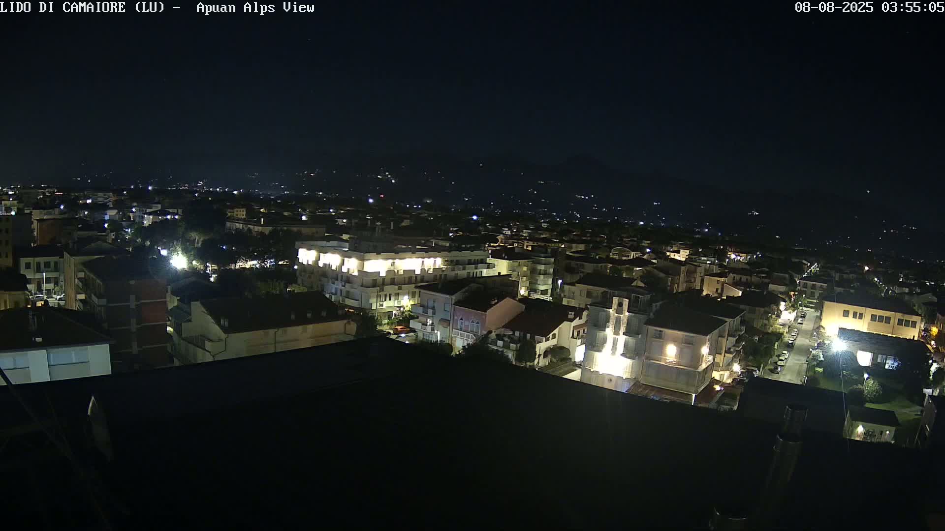 Apuan Alps Live Cam from Lido di Camaiore - Lucca, Italy