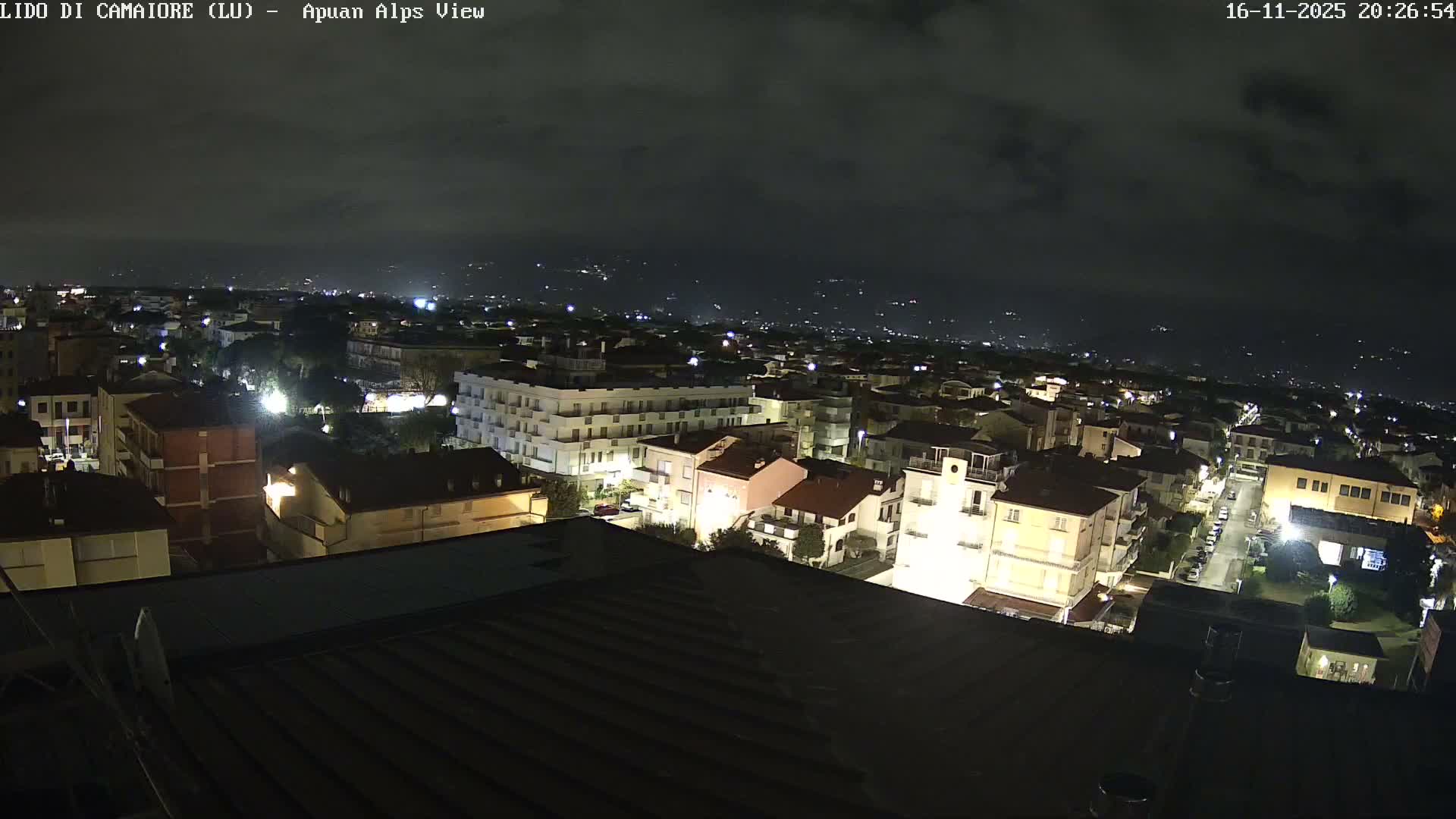 Apuan Alps Live Cam from Lido di Camaiore - Lucca, Italy
