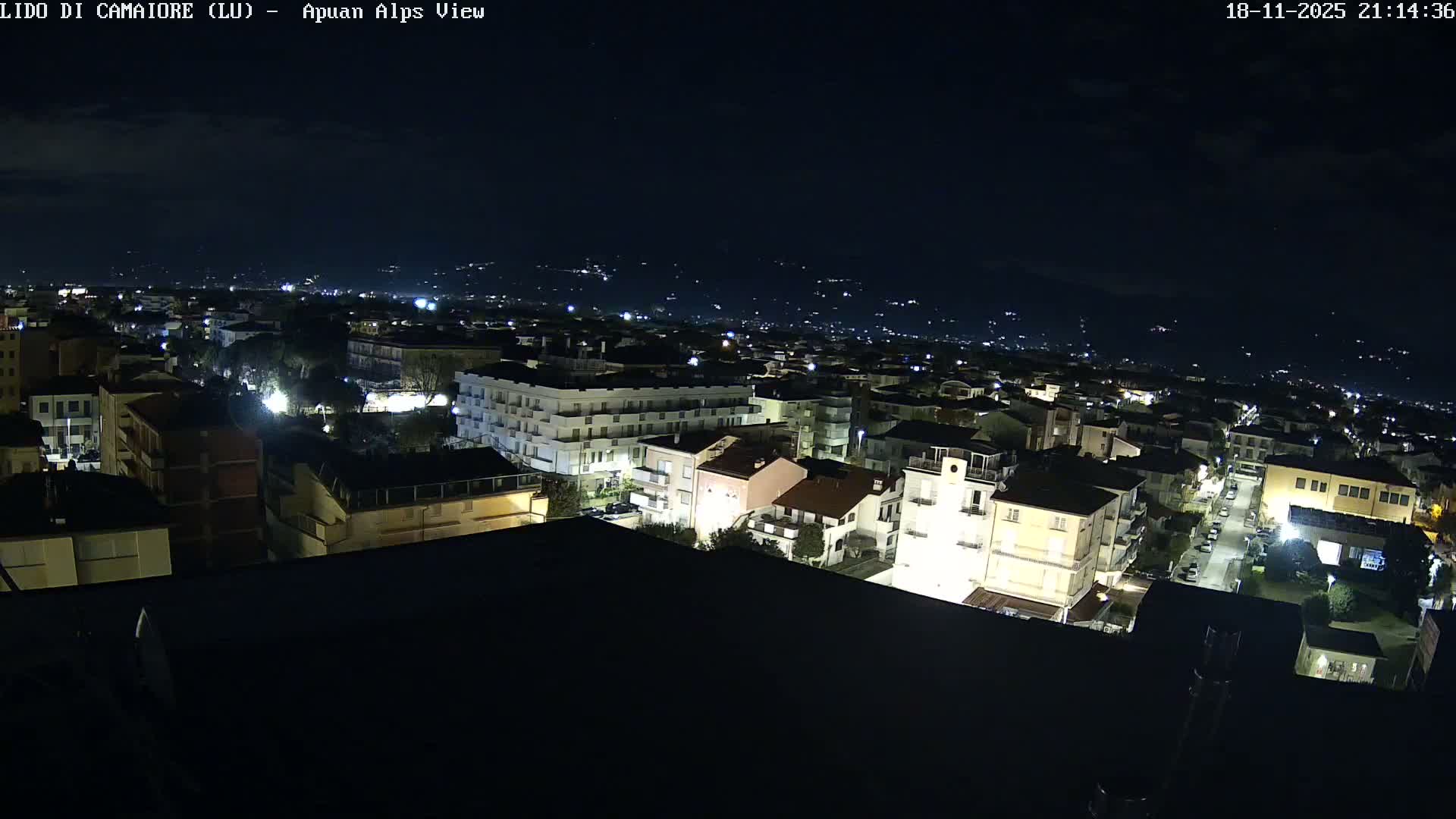 Apuan Alps Live Cam from Lido di Camaiore - Lucca, Italy
