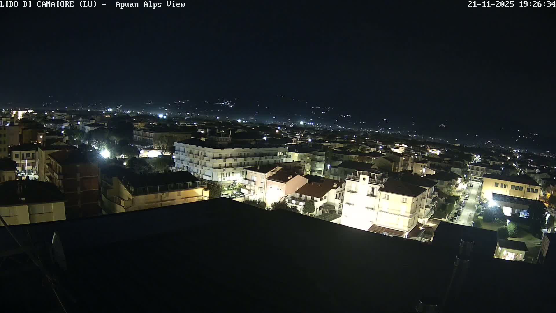 Apuan Alps Live Cam from Lido di Camaiore - Lucca, Italy