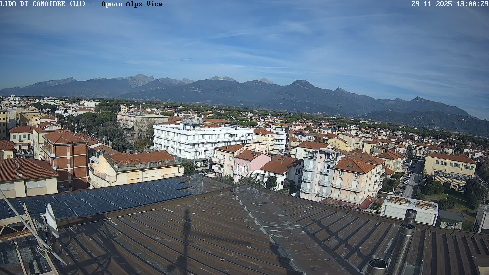 Apuan Alps Live Cam from Lido di Camaiore - Lucca, Italy