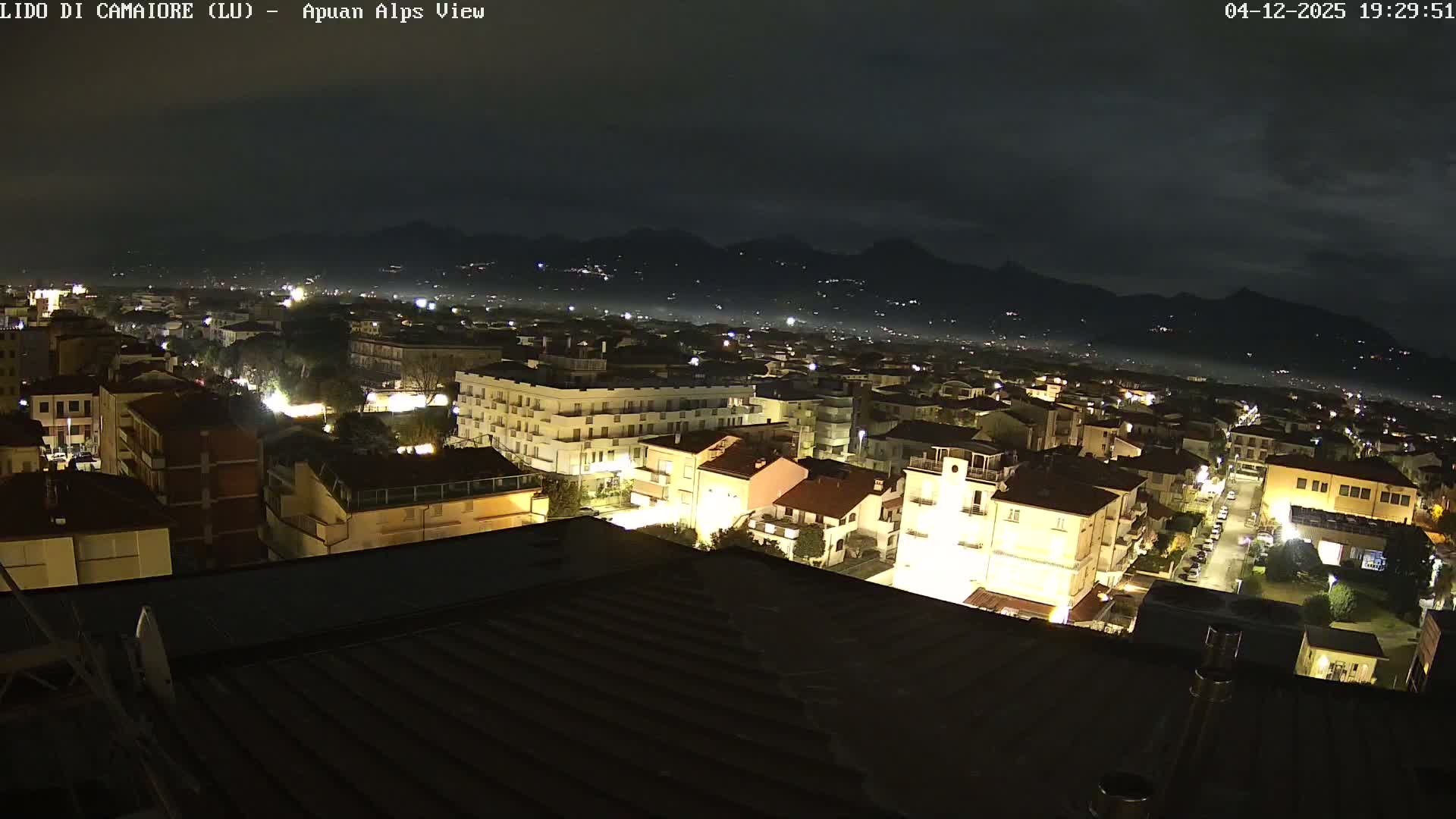 Apuan Alps Live Cam from Lido di Camaiore - Lucca, Italy