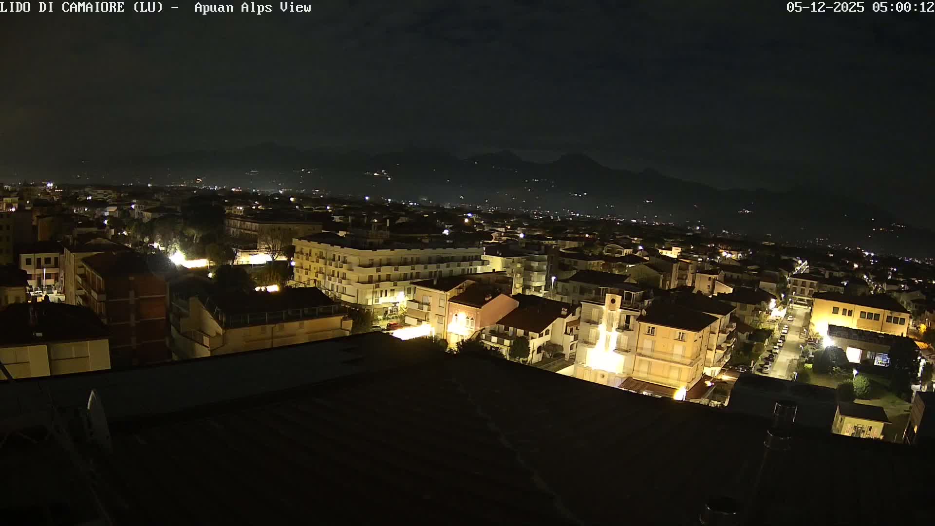 Apuan Alps Live Cam from Lido di Camaiore - Lucca, Italy
