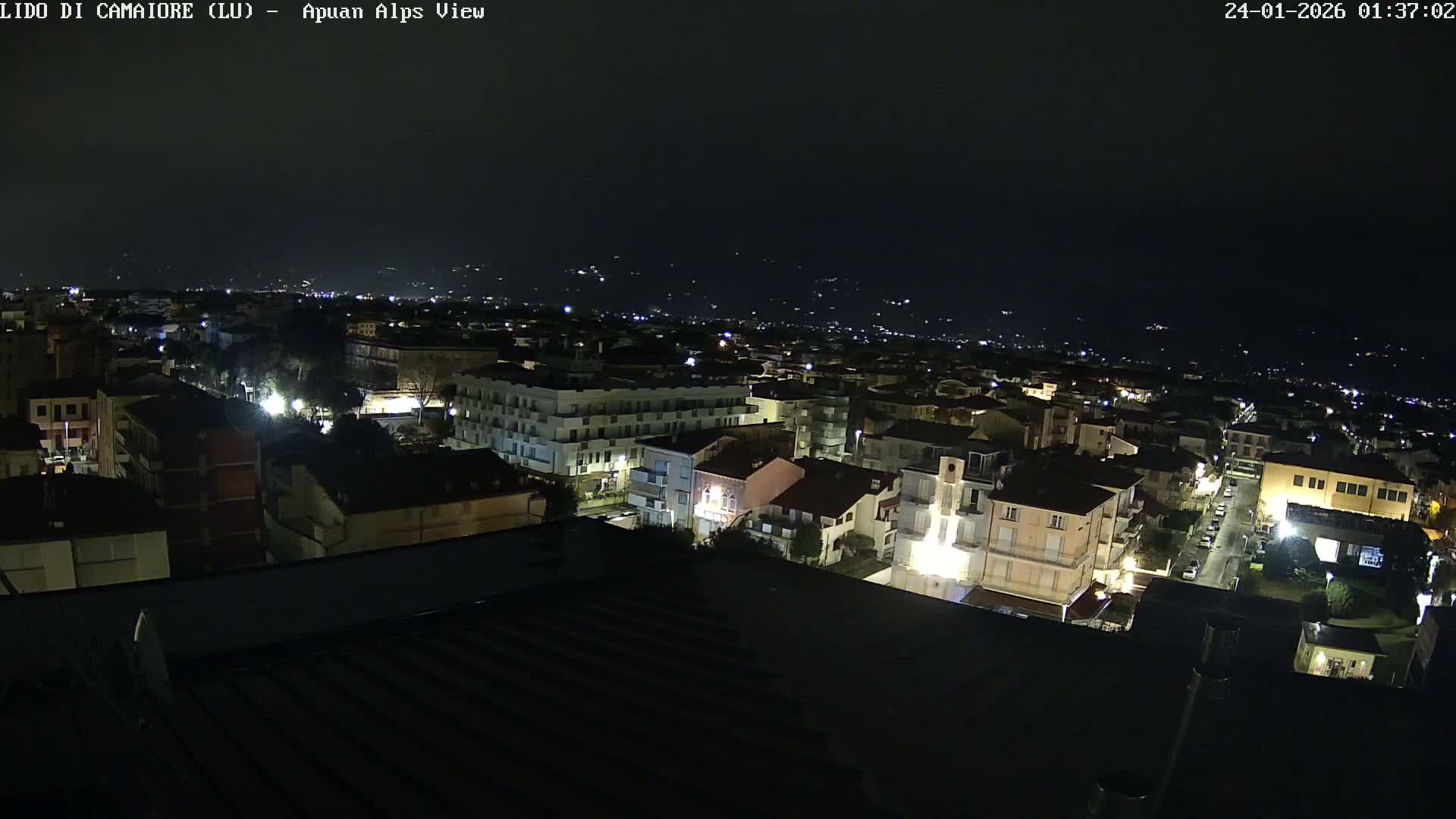 Apuan Alps Live Cam from Lido di Camaiore - Lucca, Italy