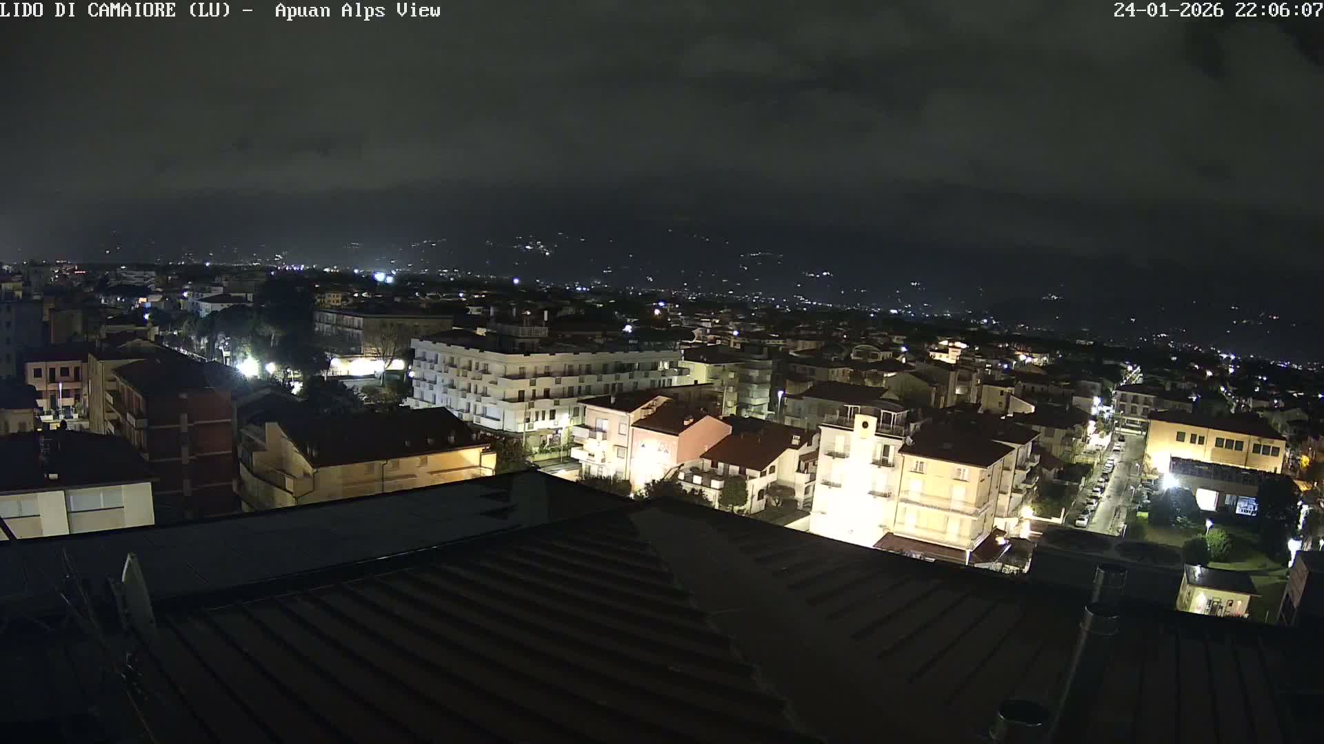 Apuan Alps Live Cam from Lido di Camaiore - Lucca, Italy