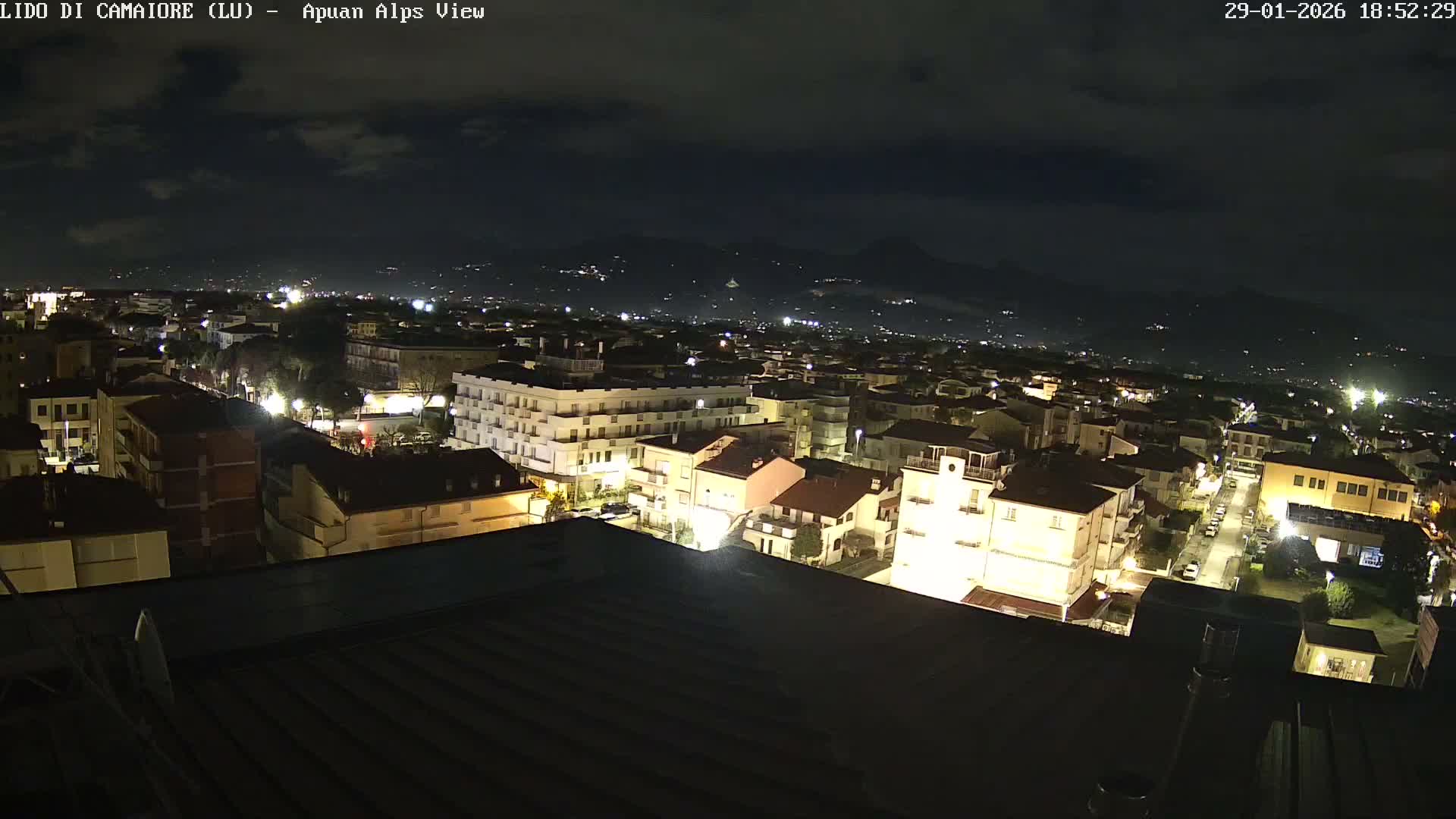 Apuan Alps Live Cam from Lido di Camaiore - Lucca, Italy