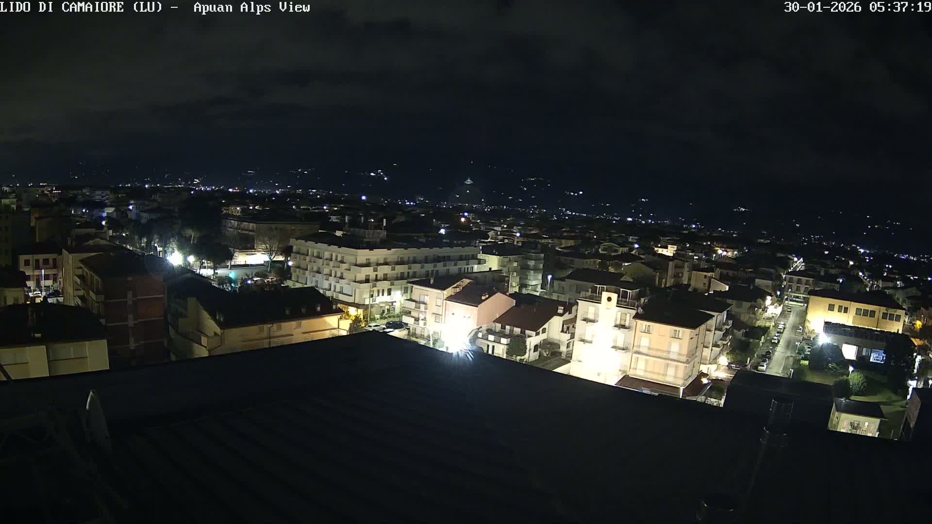 Apuan Alps Live Cam from Lido di Camaiore - Lucca, Italy