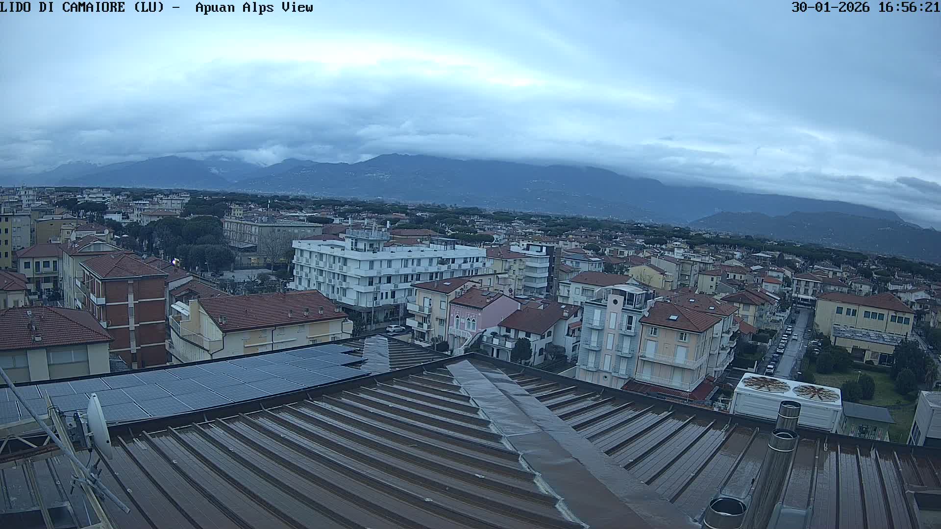 Apuan Alps Live Cam from Lido di Camaiore - Lucca, Italy