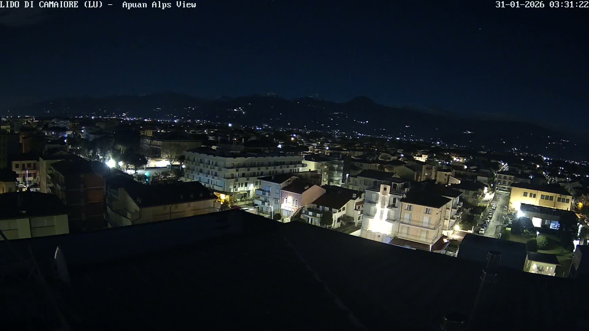 Apuan Alps Live Cam from Lido di Camaiore - Lucca, Italy
