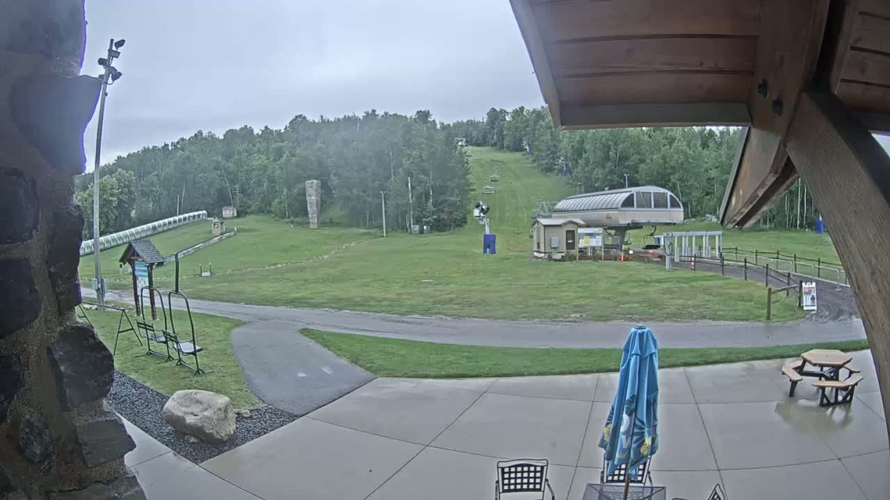Giants Ridge Main Square, Ski Slopes & Cable Car Live Cam - Biwabik, Saint Louis, Minnesota, USA