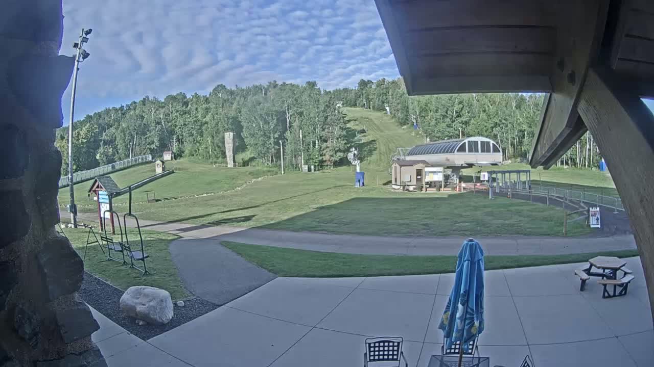 Giants Ridge Main Square, Ski Slopes & Cable Car Live Cam - Biwabik, Saint Louis, Minnesota, USA