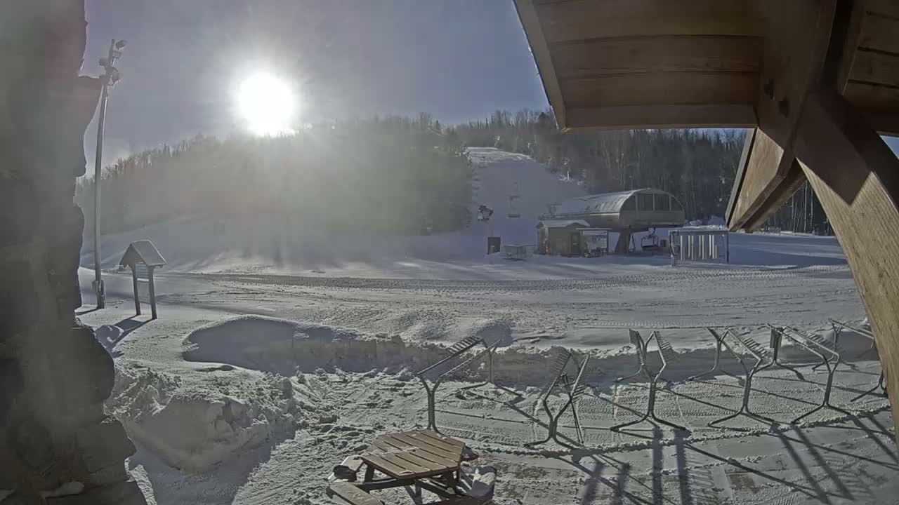 Giants Ridge Main Square, Ski Slopes & Cable Car Live Cam - Biwabik, Saint Louis, Minnesota, USA