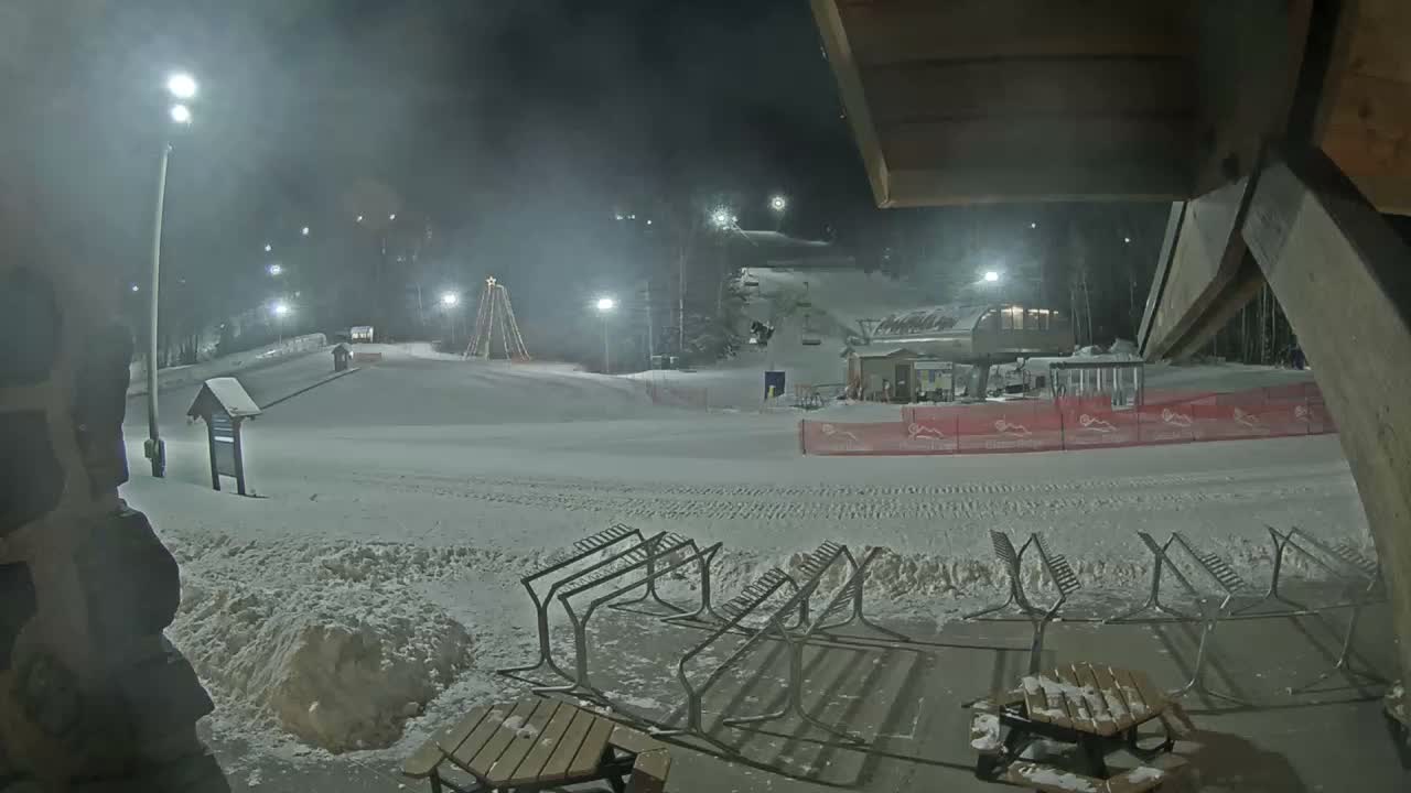 Giants Ridge Main Square, Ski Slopes & Cable Car Live Cam - Biwabik, Saint Louis, Minnesota, USA