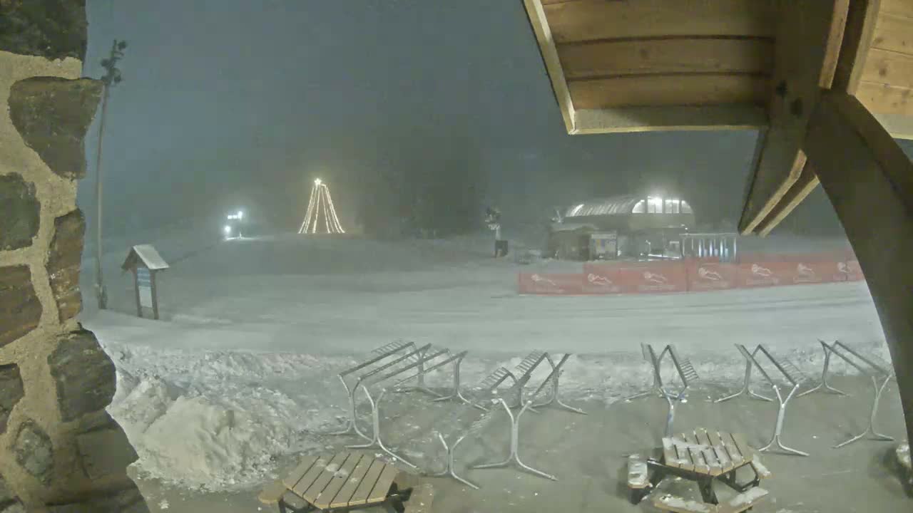 Giants Ridge Main Square, Ski Slopes & Cable Car Live Cam - Biwabik, Saint Louis, Minnesota, USA