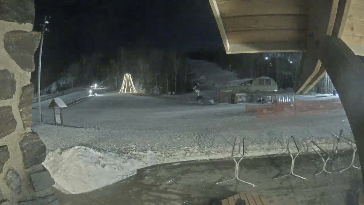 Giants Ridge Main Square, Ski Slopes & Cable Car Live Cam - Biwabik, Saint Louis, Minnesota, USA