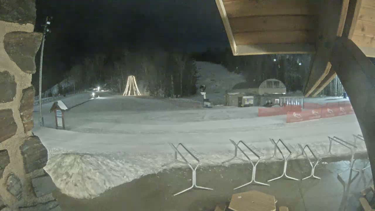 Giants Ridge Main Square, Ski Slopes & Cable Car Live Cam - Biwabik, Saint Louis, Minnesota, USA