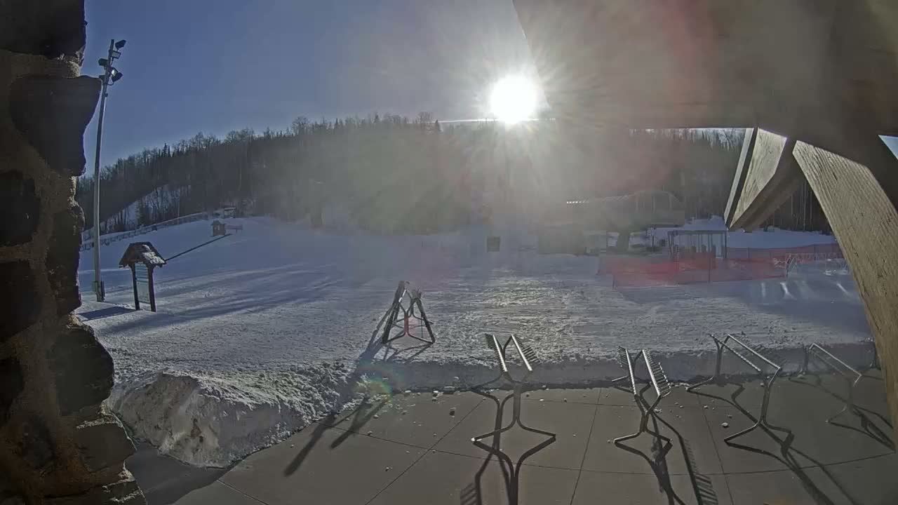 Giants Ridge Main Square, Ski Slopes & Cable Car Live Cam - Biwabik, Saint Louis, Minnesota, USA