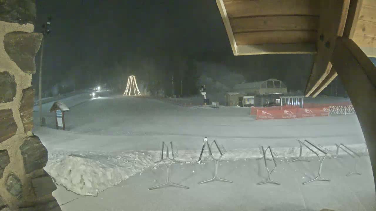 Giants Ridge Main Square, Ski Slopes & Cable Car Live Cam - Biwabik, Saint Louis, Minnesota, USA
