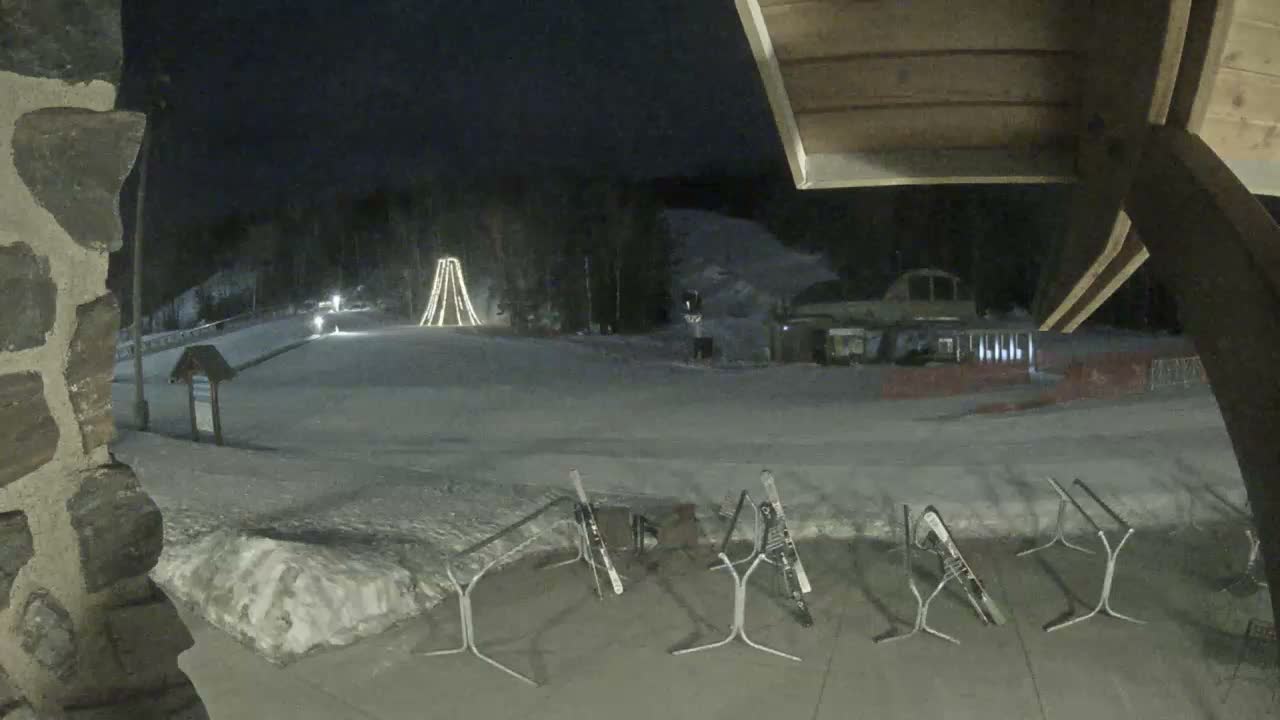 Giants Ridge Main Square, Ski Slopes & Cable Car Live Cam - Biwabik, Saint Louis, Minnesota, USA