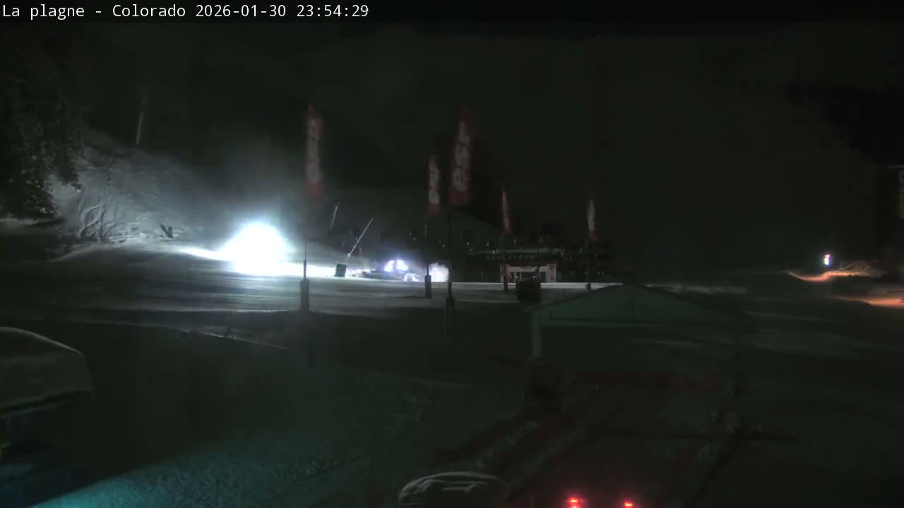 La Plagne Tarentaise, La Plagne Ski Village & Ski Slopes Live Cam - Bourg-Saint-Maurice, Savoie, 	Auvergne-Rhône-Alpes, France
