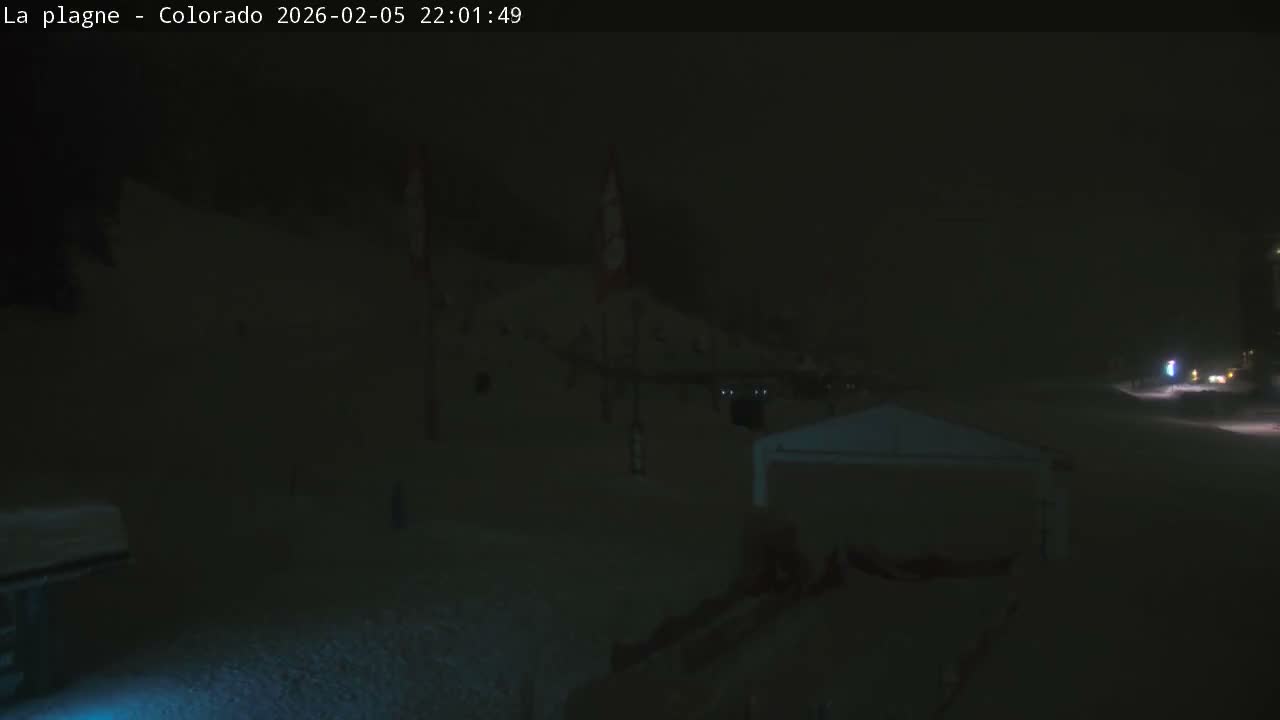 La Plagne Tarentaise, La Plagne Ski Village & Ski Slopes Live Cam - Bourg-Saint-Maurice, Savoie, 	Auvergne-Rhône-Alpes, France