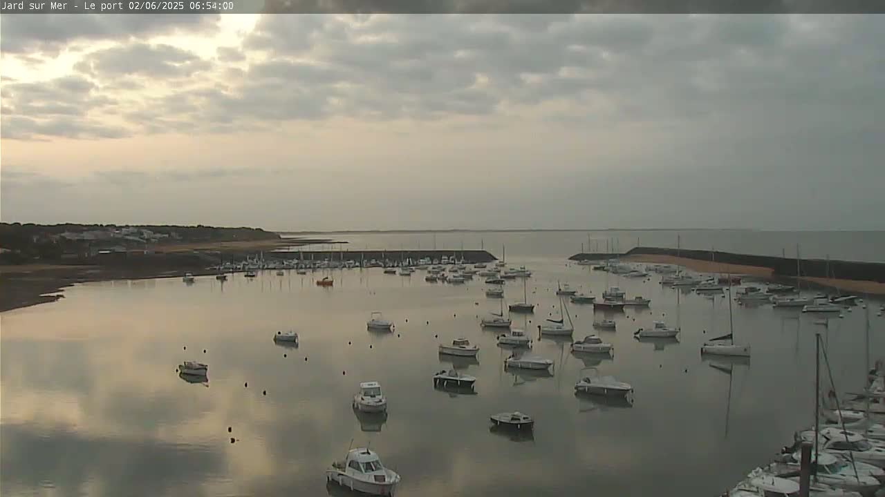 Port of Jard sur Mer & Marine Live Cam - Les Sables-d'Olonne, Vendée, Pays de la Loire, France