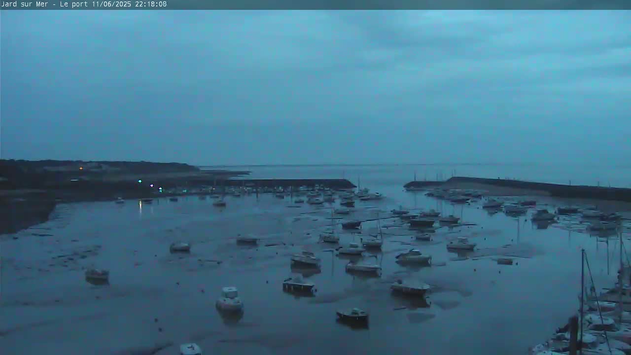 Port of Jard sur Mer & Marine Live Cam - Les Sables-d'Olonne, Vendée, Pays de la Loire, France